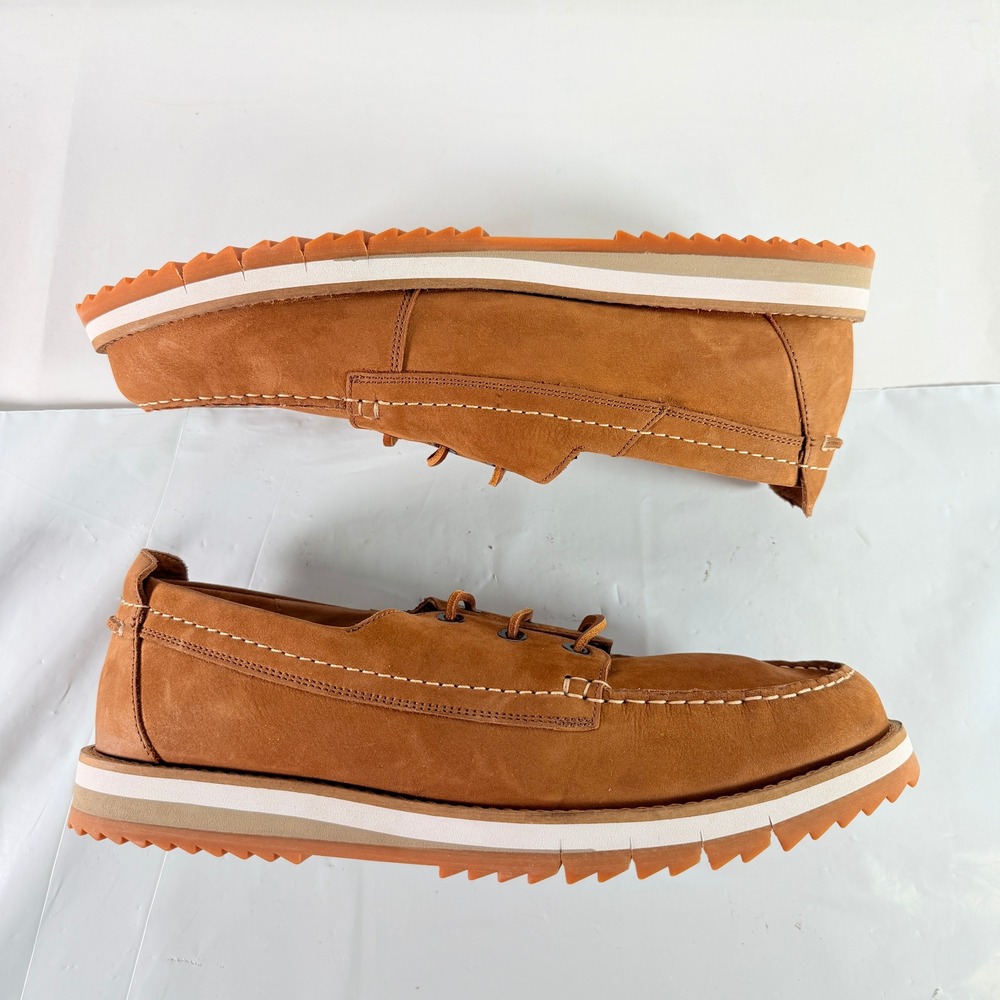 Clarks‎ Durston Lace Tan Nubuck Men's Shoes Size 13 M New with Box - Picture 5 of 11